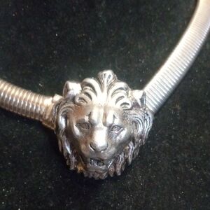 Silver Lion Head Belt